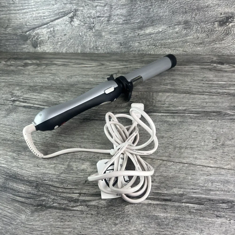 Beachwaver S1.25 Rotating Curling Iron Black & Gray - Model BW1138 - TESTED